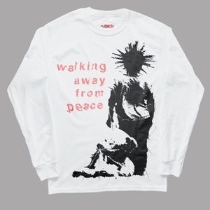 Works Of Madness Walking Away From Peace Long Sleeve Tee
